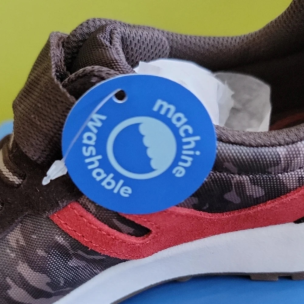Stride Rite M2P Zip Jogger Camo and Red Kids' Sneakers